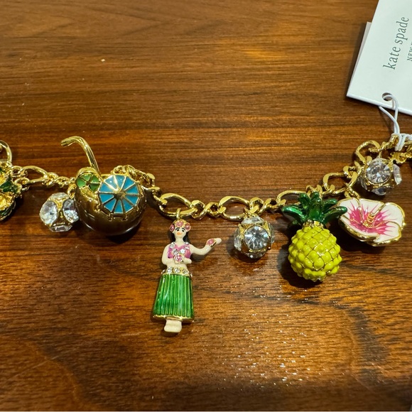 NWT kate spade Hawaiian Charm Bracelet🌴🌺 - Picture 2 of 9